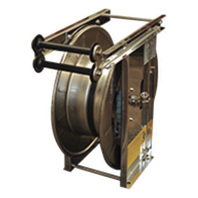 Carrete retráctil Serie ALX abierto acero inoxidable (sin manguera) 3/8"