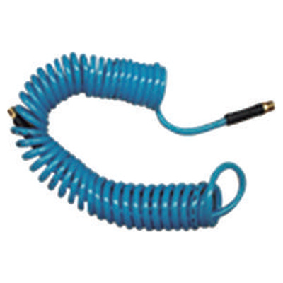 Manguera en espiral 1/4" azul