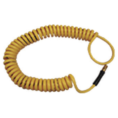 Manguera en espiral 1/4" amarilla