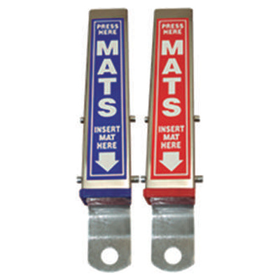 Gancho para tapetes inoxidable color azul