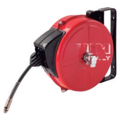 Carrete retráctil profesional para aire con manguera 3 mts