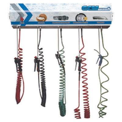 Kit dispensario inox. con mangueras y pistolas